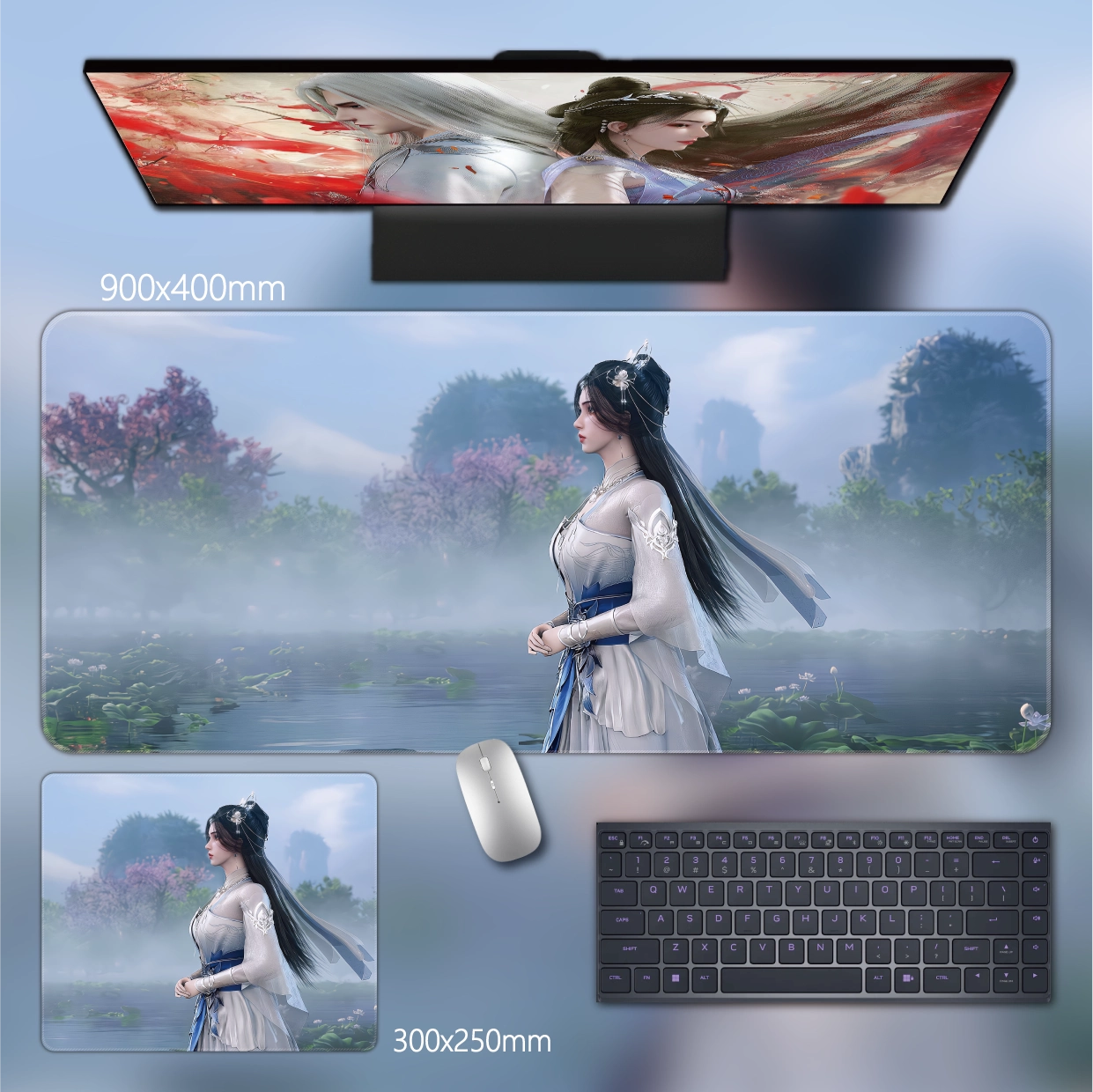 Gamelife  Beautiful immortal woman Anime Mouse Pad-Contains 15 items