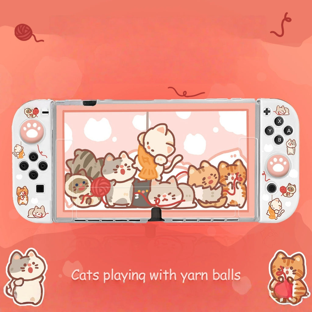 Gamelife Creative and cute cats Switch Protective case-For NS1、Oled