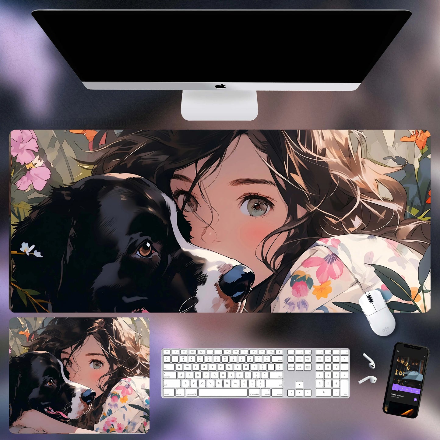 Gamelife Close-up of the girl Anime Mouse Pad-Contains 15 items