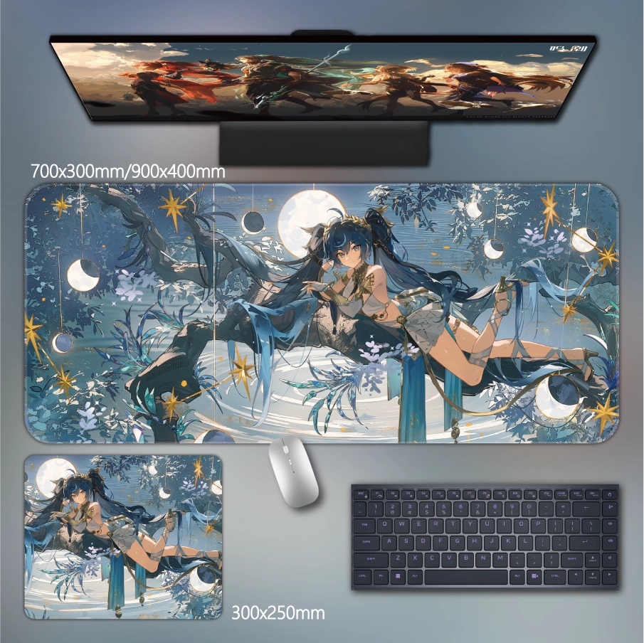 Gamelife  Genshin Girl Anime Mouse Pad-Contains 15 items