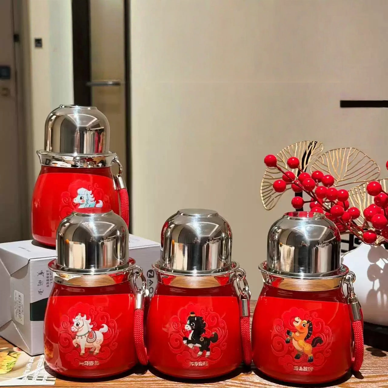 Gamelife Blessed Horse Cute Water Bottle