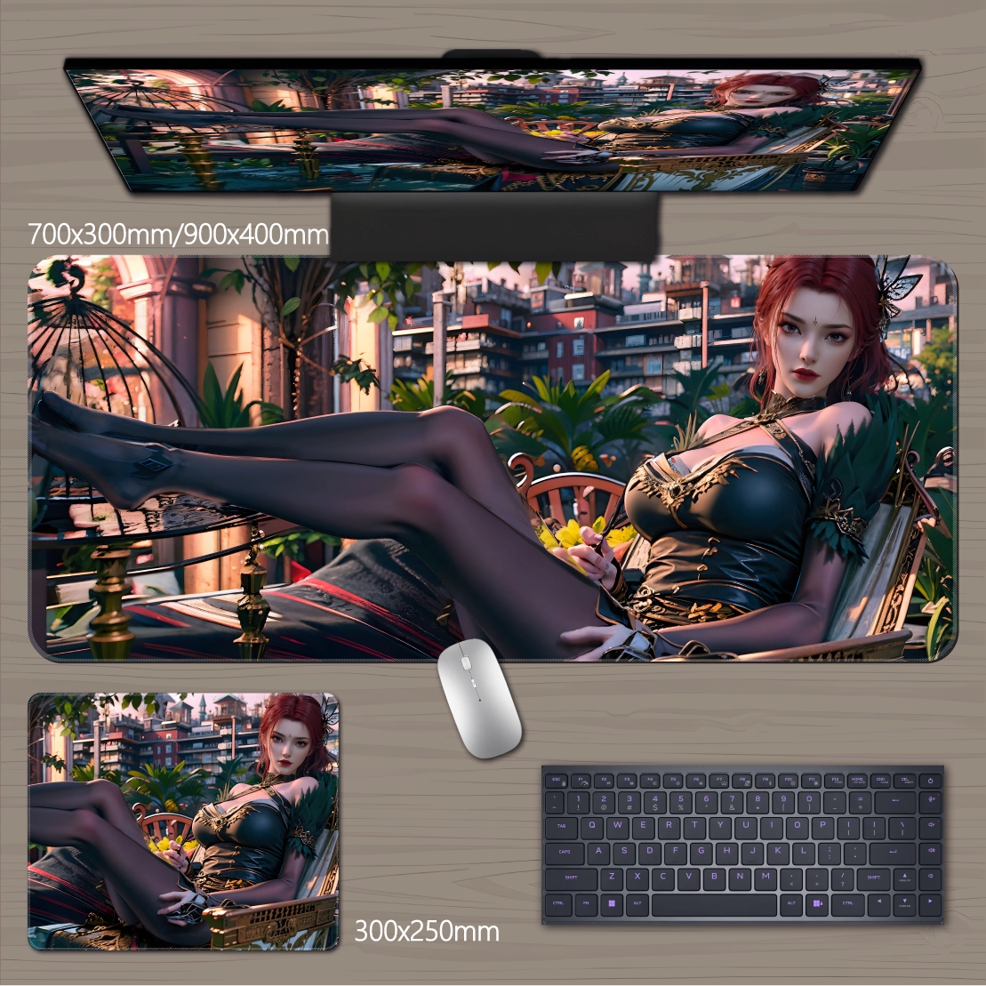 Gamelife  3D beauty Anime Mouse Pad-Contains 15 items