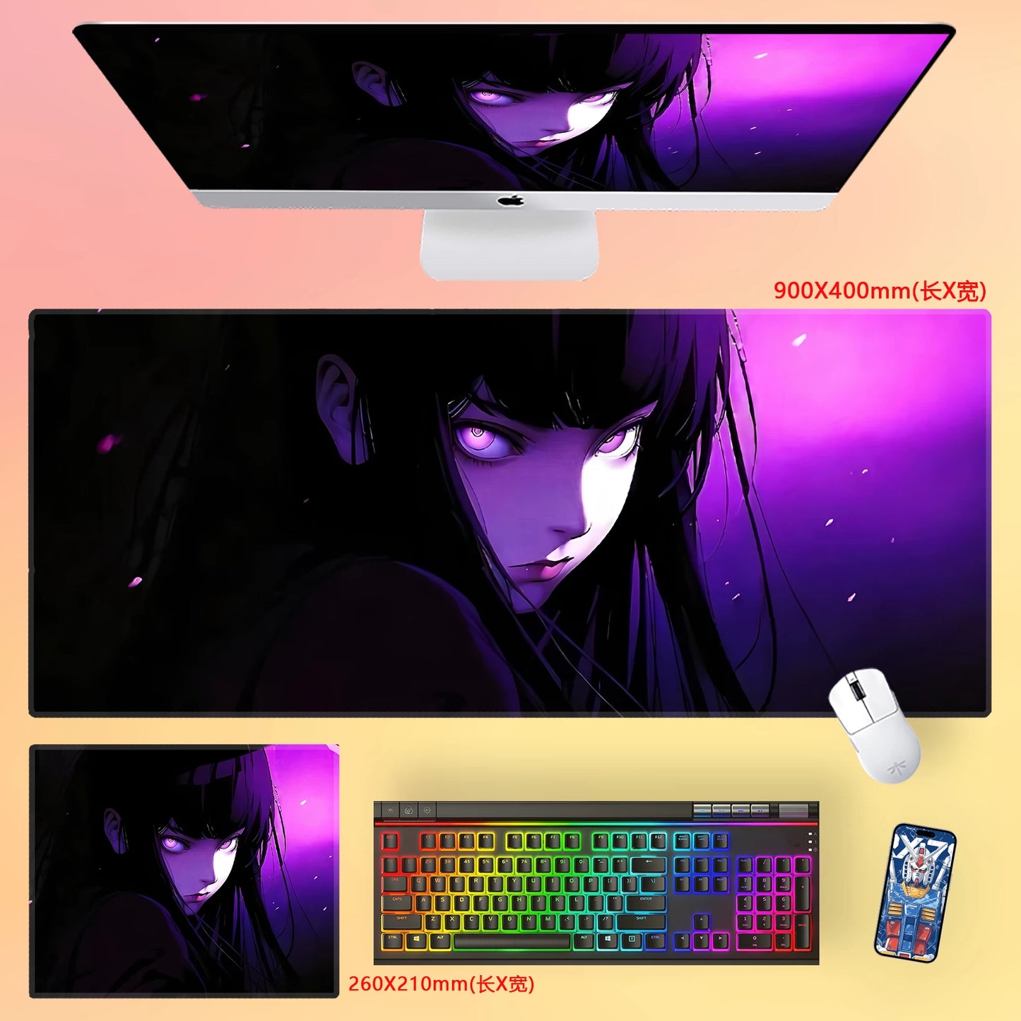 Gamelife Hinata Hyuga Anime Mouse Pad-Contains 15 items