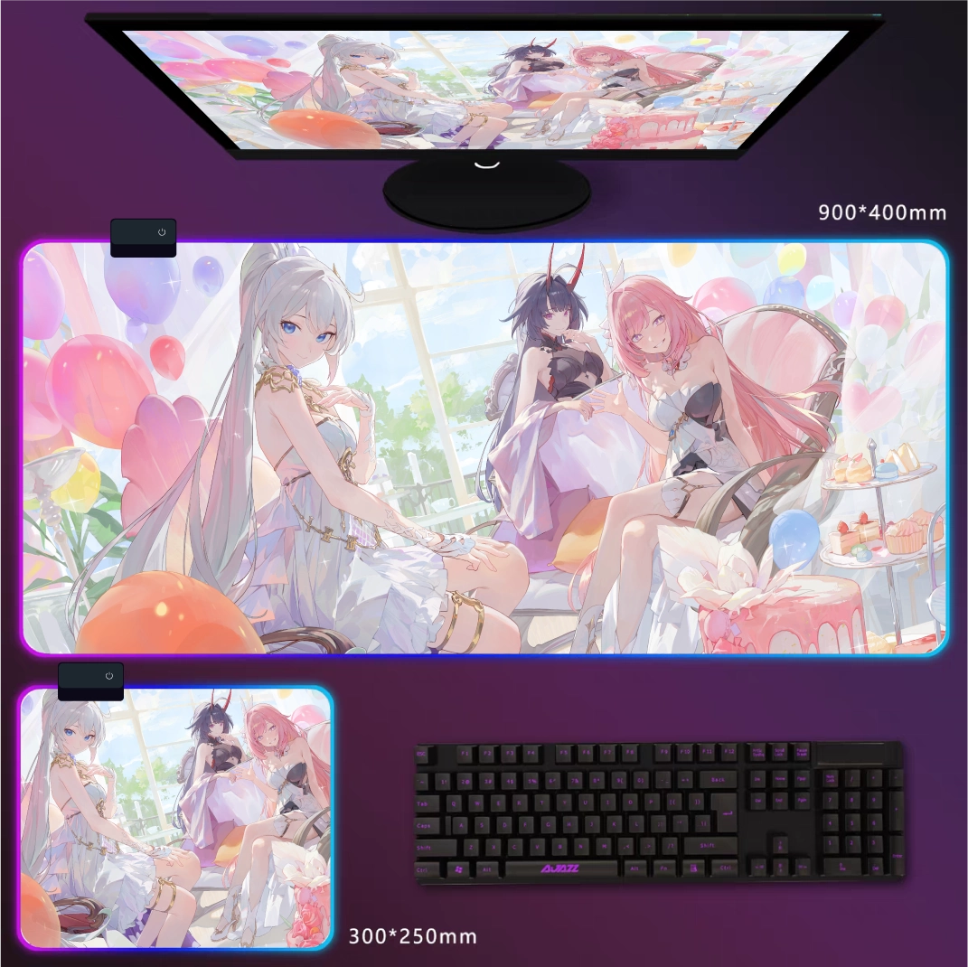 Gamelife  Genshin Impact beauties Anime Mouse Pad-Contains 15 items