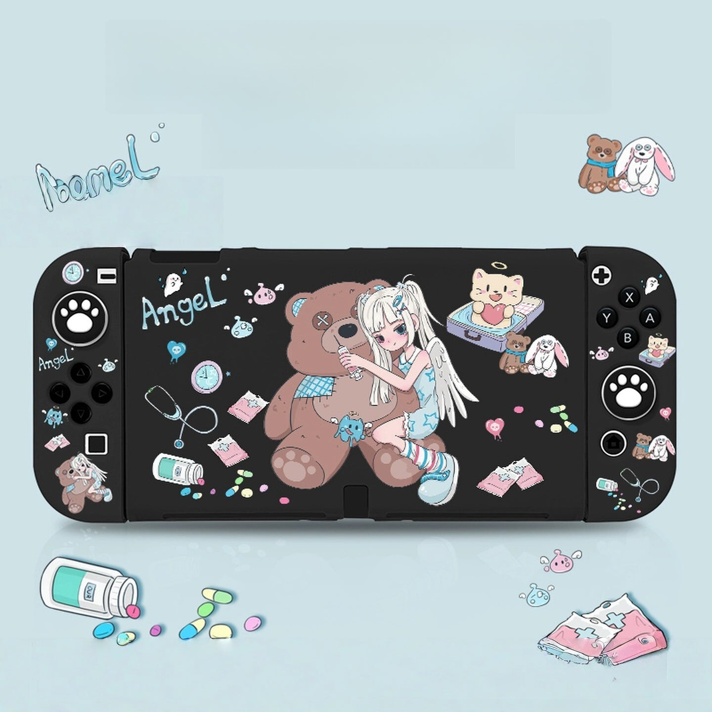 Gamelife Angels and Demons Switch Protective case-For NS2、NS1、Oled