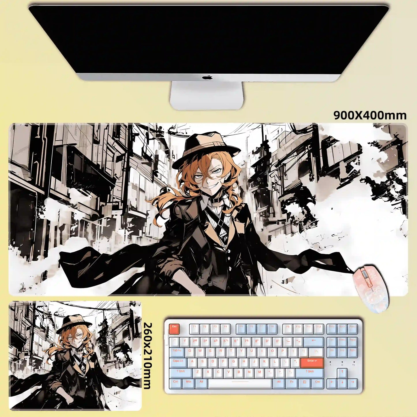 Gamelife No Longer Human Anime Mouse Pad-Contains 15 items