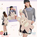 Gamelife Lamb Guli & Rubitu Cute Pink Rabbit Plush Doll Backpack