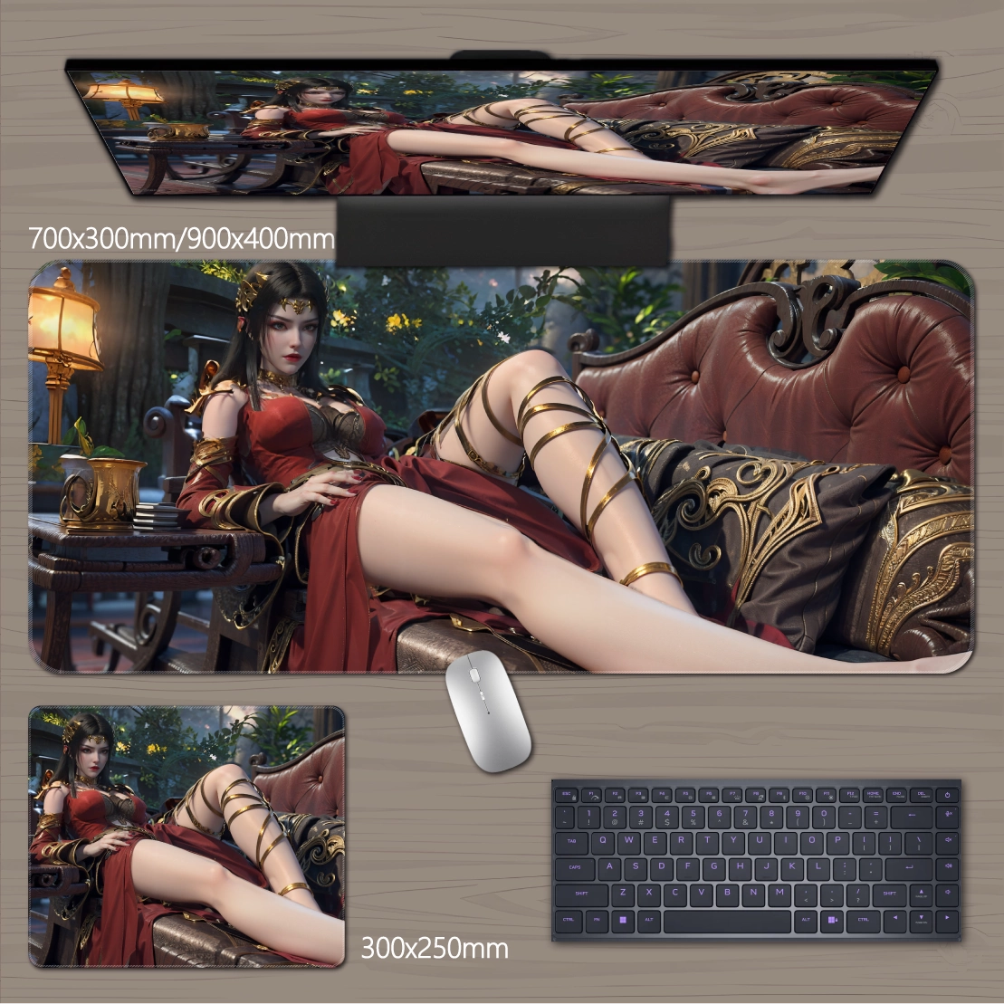 Gamelife  3D beauty Anime Mouse Pad-Contains 15 items