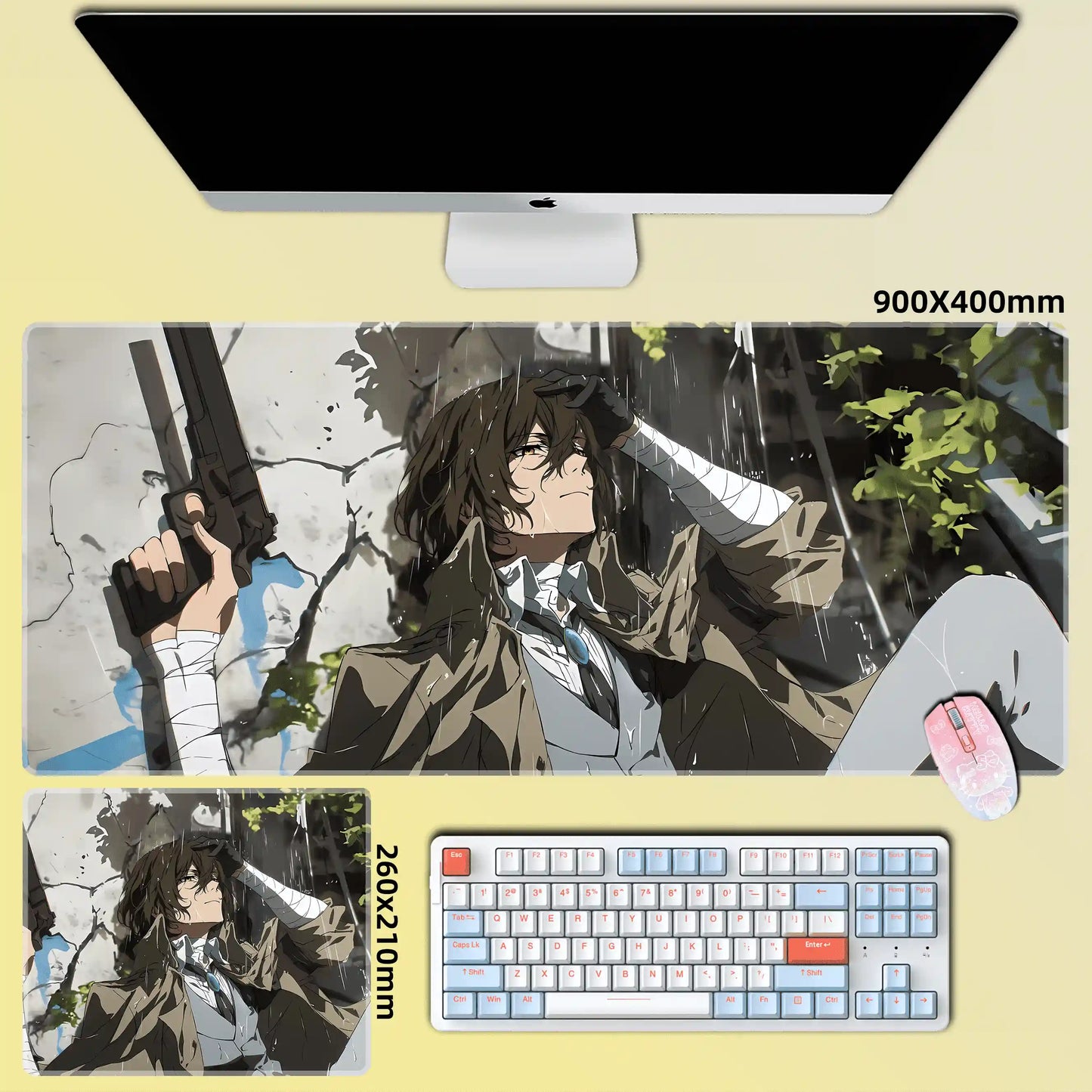 Gamelife No Longer Human Anime Mouse Pad-Contains 15 items