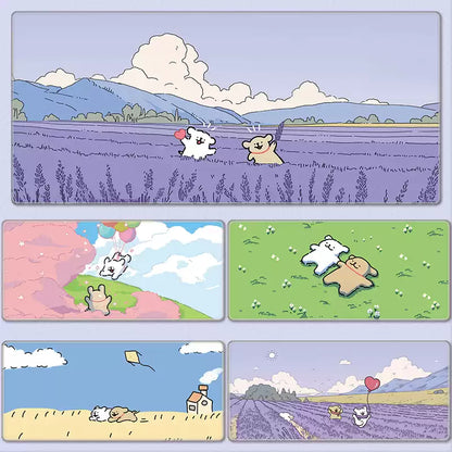 Gamelife Casual white dog Mouse Pad-Contains 15 items