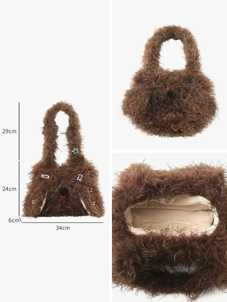 Gamelife Angry Puppy Plush Bag - Girls Autumn and Winter Cartoon