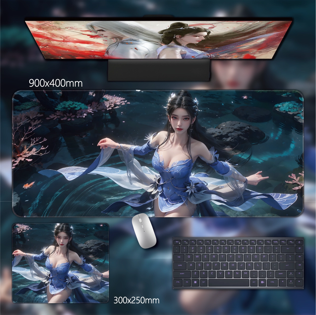 Gamelife  Beautiful immortal woman Anime Mouse Pad-Contains 15 items