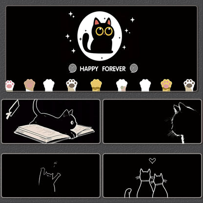 Gamelife Black Cat Mouse Pad-Contains 15 items