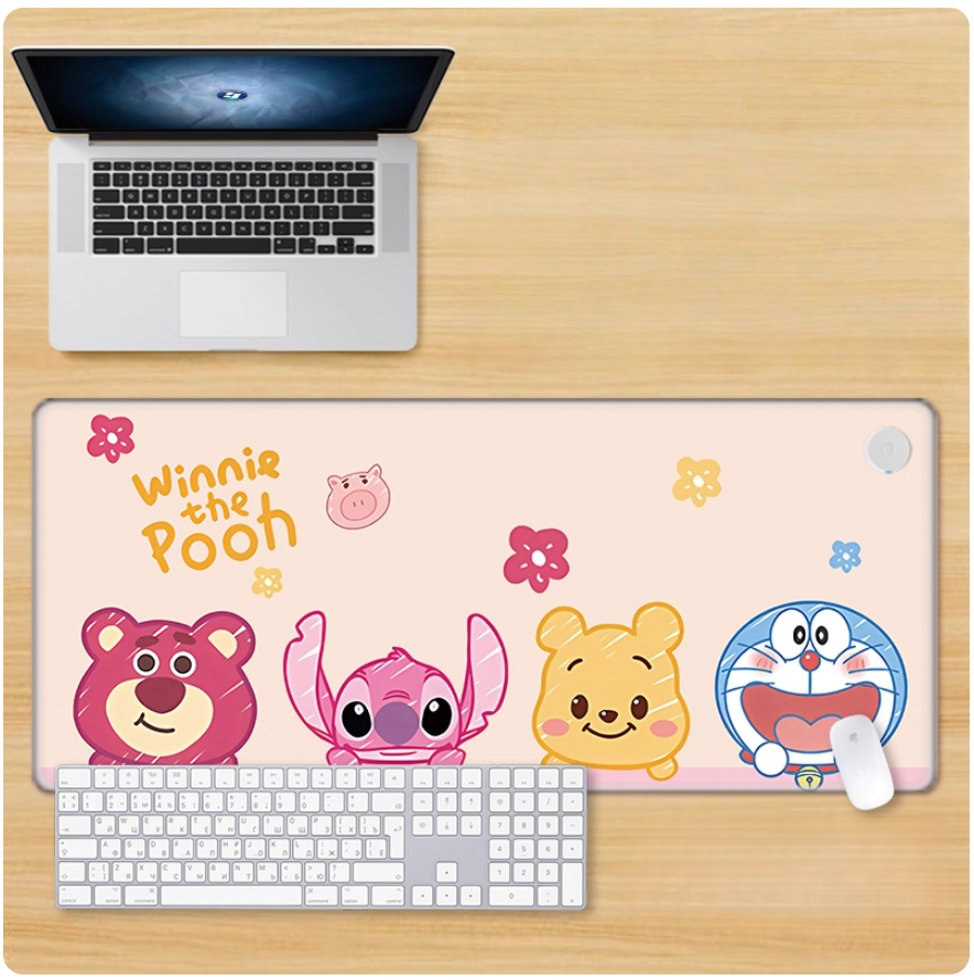 Gamelife Strawberry Bear Mouse Pad- Extra Large Pink