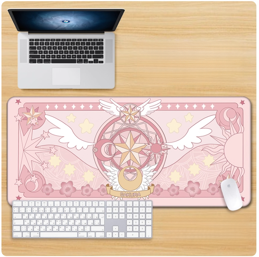 Gamelife Magical Girl Sakura Mouse Pad - Extra Large Magic Circle Pink