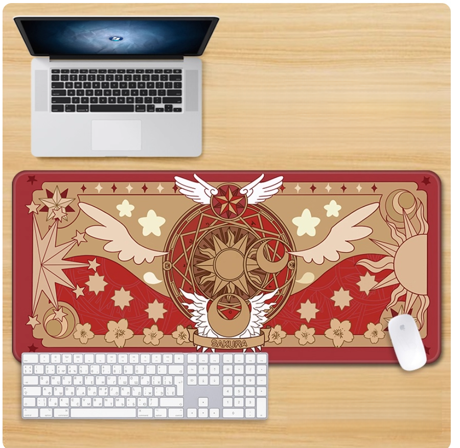 Gamelife Magical Girl Sakura Mouse Pad - Extra Large Magic Circle Pink