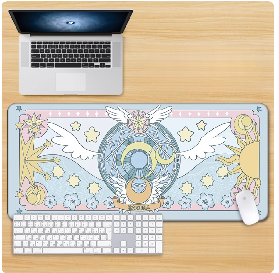 Gamelife Magical Girl Sakura Mouse Pad - Extra Large Magic Circle Pink