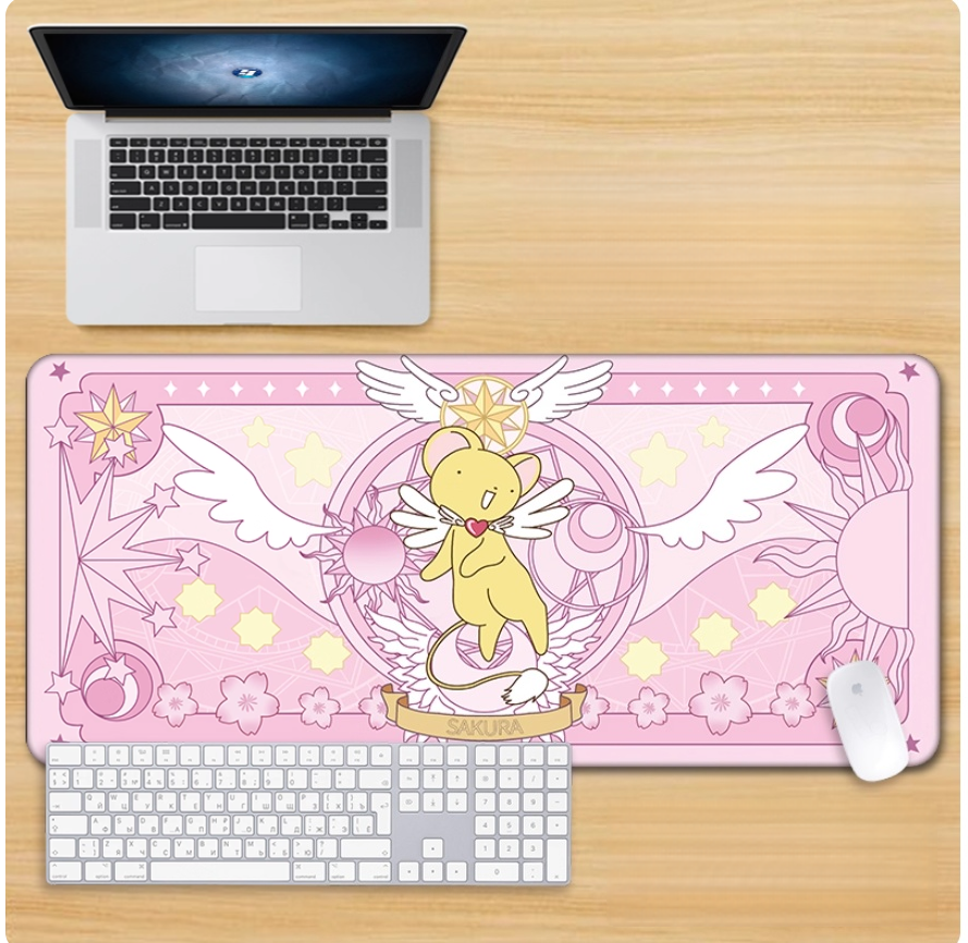 Gamelife Magical Girl Sakura Mouse Pad - Extra Large Magic Circle Pink