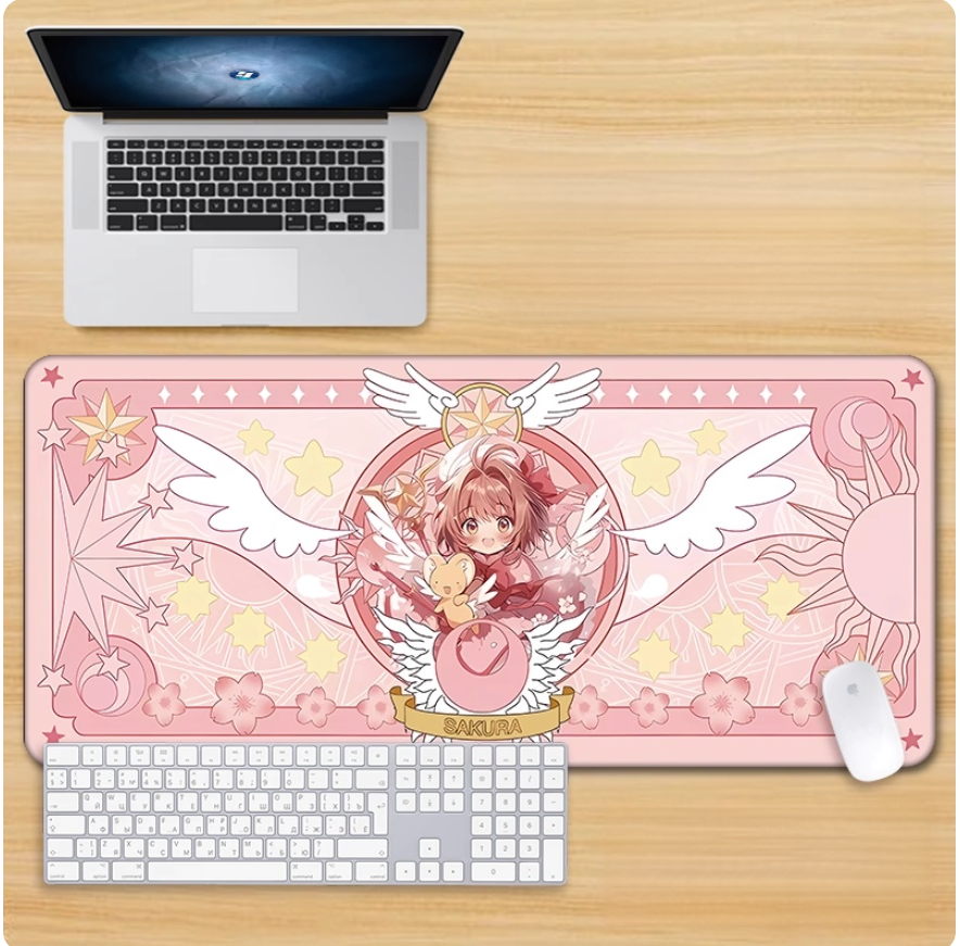 Gamelife Magical Girl Sakura Mouse Pad - Extra Large Magic Circle Pink