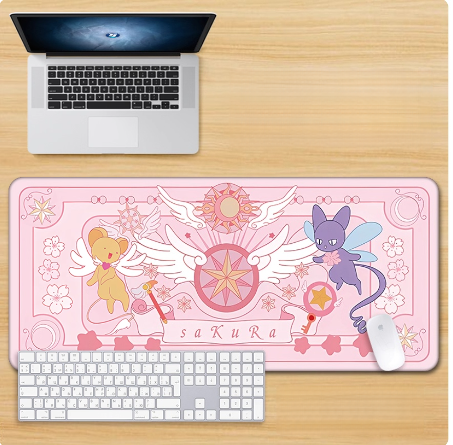 Gamelife Magical Girl Sakura Mouse Pad - Extra Large Magic Circle Pink