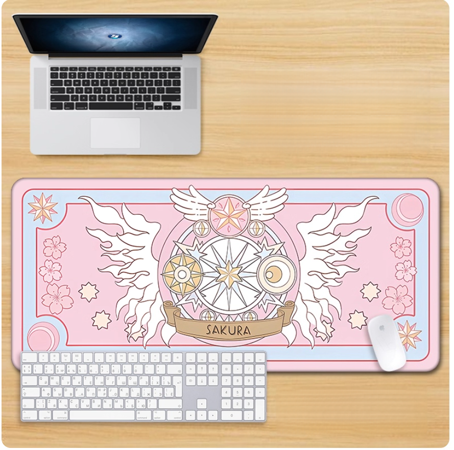 Gamelife Magical Girl Sakura Mouse Pad - Extra Large Magic Circle Pink