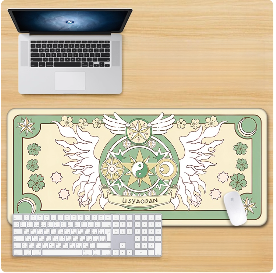 Gamelife Magical Girl Sakura Mouse Pad - Extra Large Magic Circle Pink