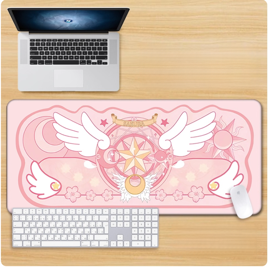 Gamelife Magical Girl Sakura Mouse Pad - Extra Large Magic Circle Pink