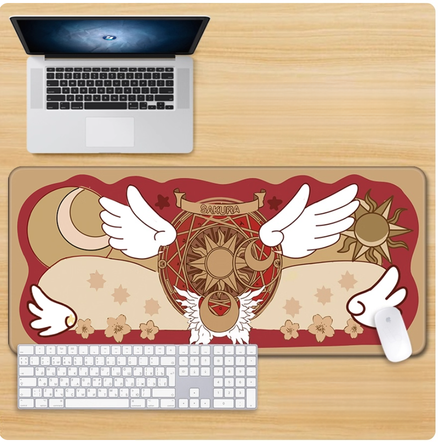 Gamelife Magical Girl Sakura Mouse Pad - Extra Large Magic Circle Pink