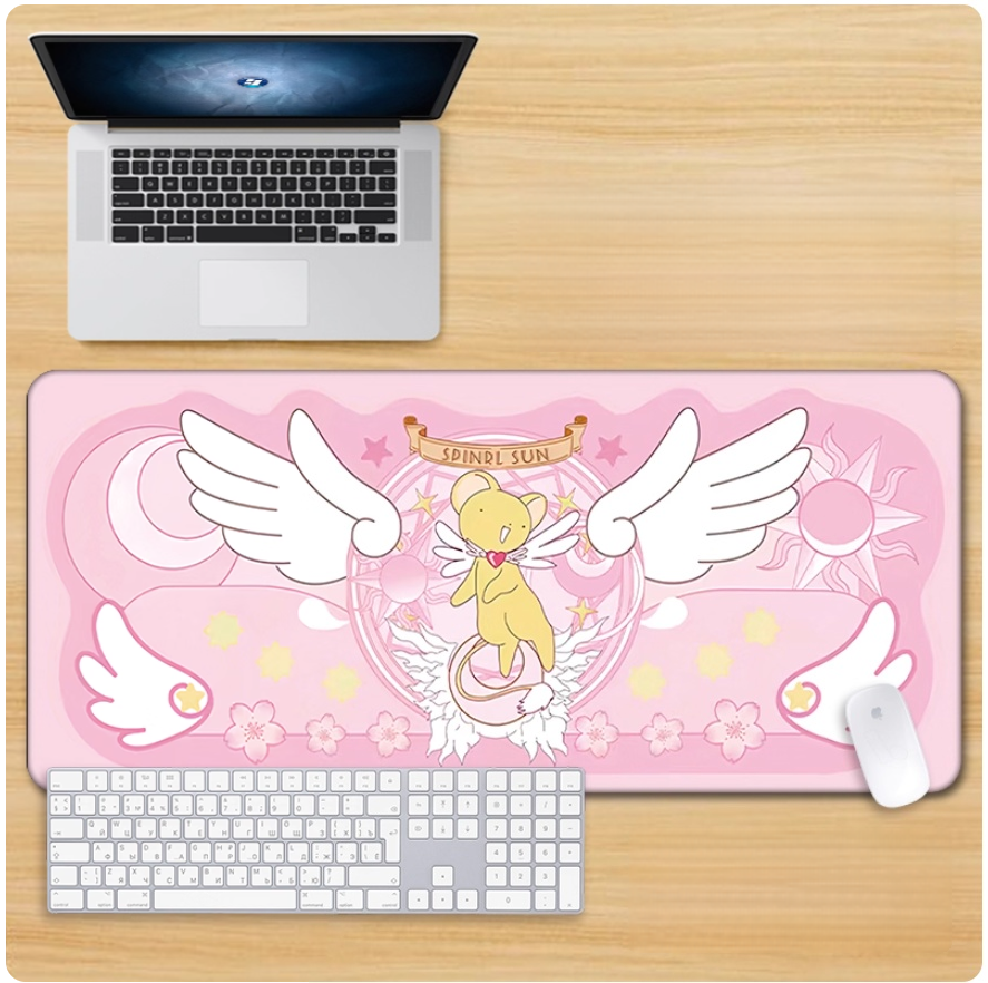 Gamelife Magical Girl Sakura Mouse Pad - Extra Large Magic Circle Pink