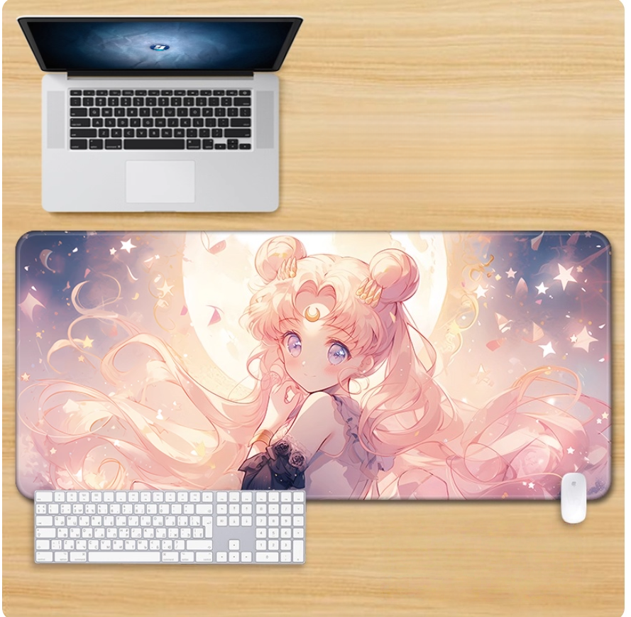 Gamelife Sailor Moon Mouse Pad - Extra Large Sailor Moon Anime Pink