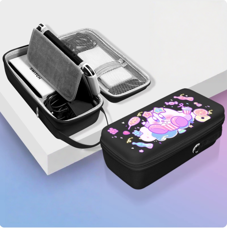 Gamelife Kirby Large capacity Carrying Case-For NS2、NS1、Oled、Lite