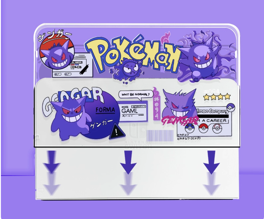Gamelife Pokémon Gengar Switch Protective case-For NS2、NS1、Oled