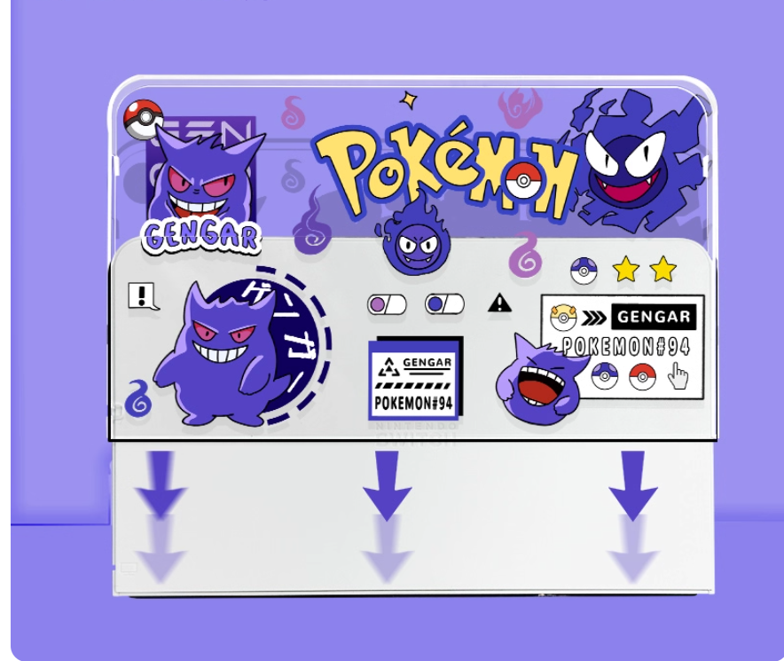 Gamelife Pokémon Gengar Switch Protective case-For NS2、NS1、Oled