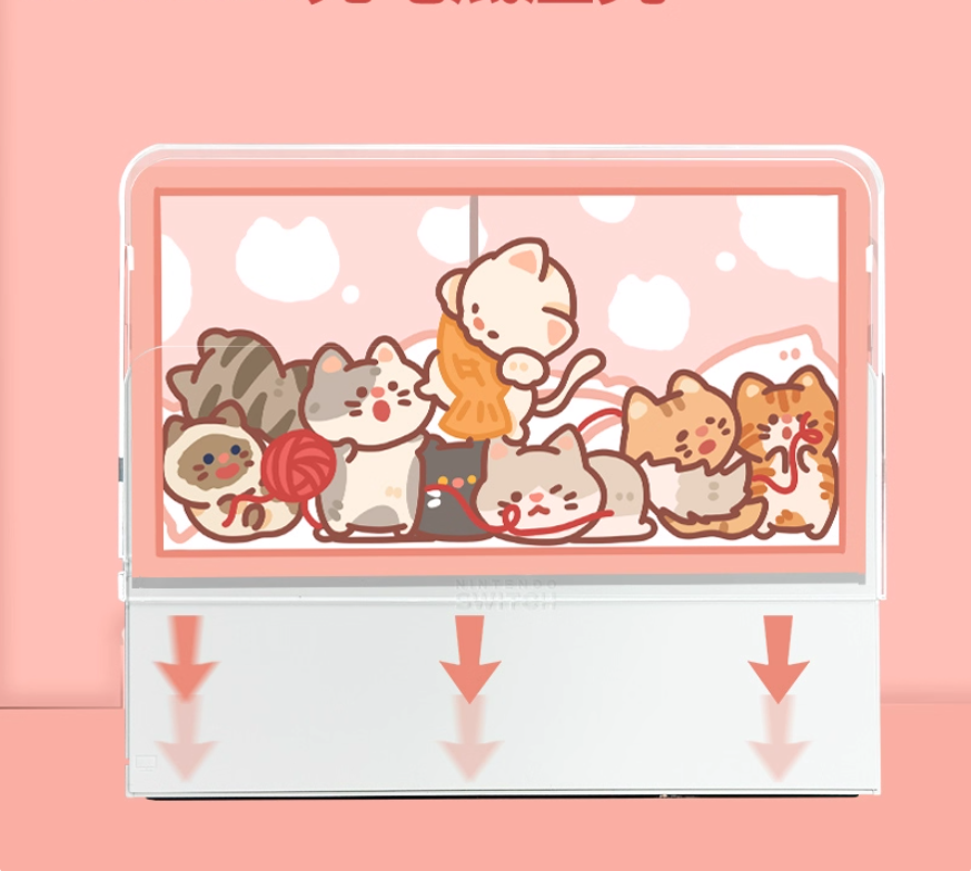 Gamelife Creative and cute cats Switch Protective case-For NS1、Oled