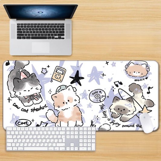 Gamelife Cute and unique cats Mouse Pad-Contains 15 items