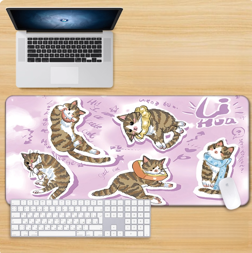 Gamelife Cute and unique cats Mouse Pad-Contains 15 items