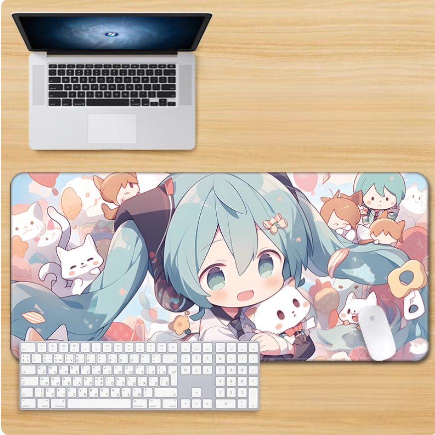 Gamelife Chi-style Hatsune Miku Mouse Pad-Contains 15 items