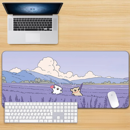 Gamelife Casual white dog Mouse Pad-Contains 15 items