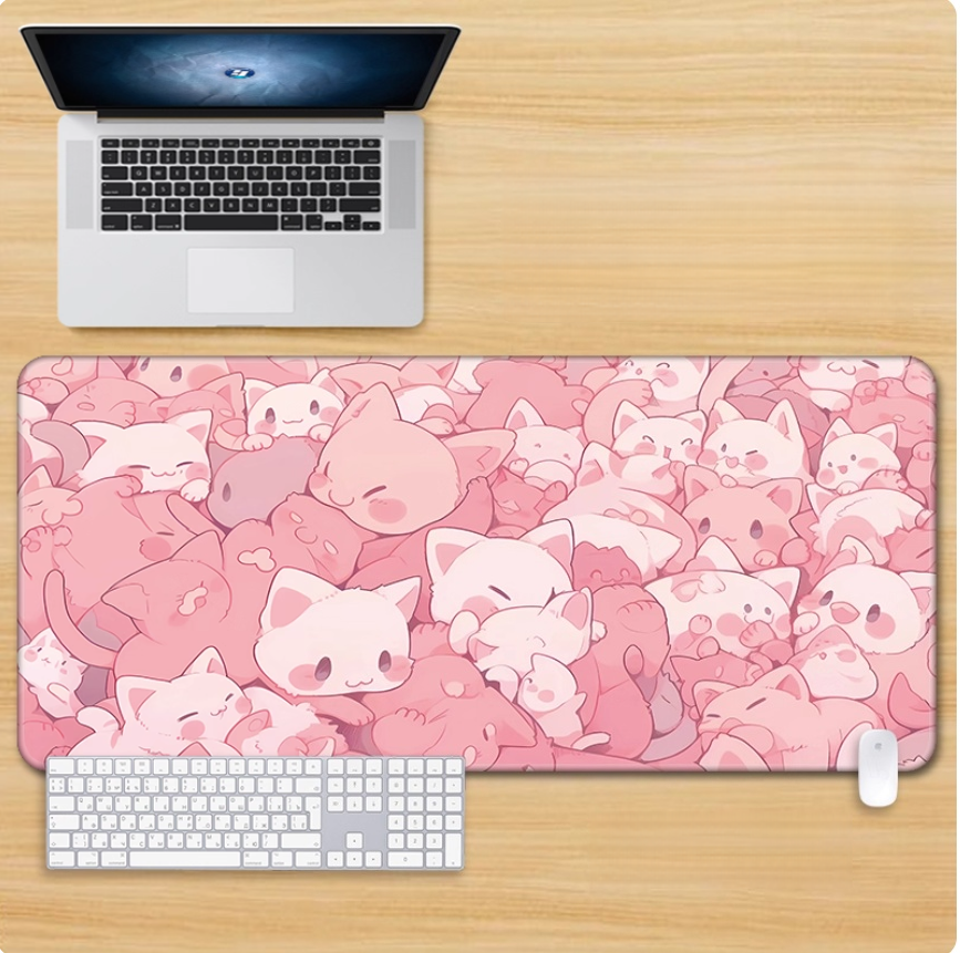Gamelife Cute pink kitten Mouse Pad-Contains 15 items