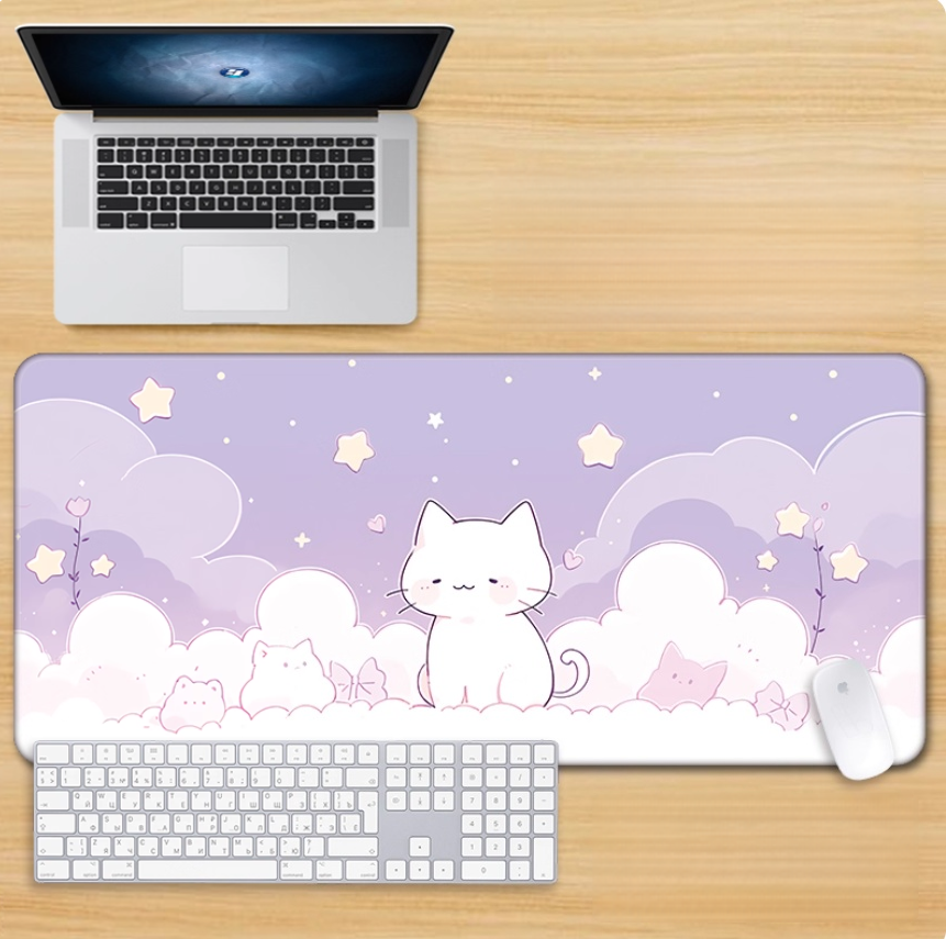 Gamelife Cute pink kitten Mouse Pad-Contains 15 items