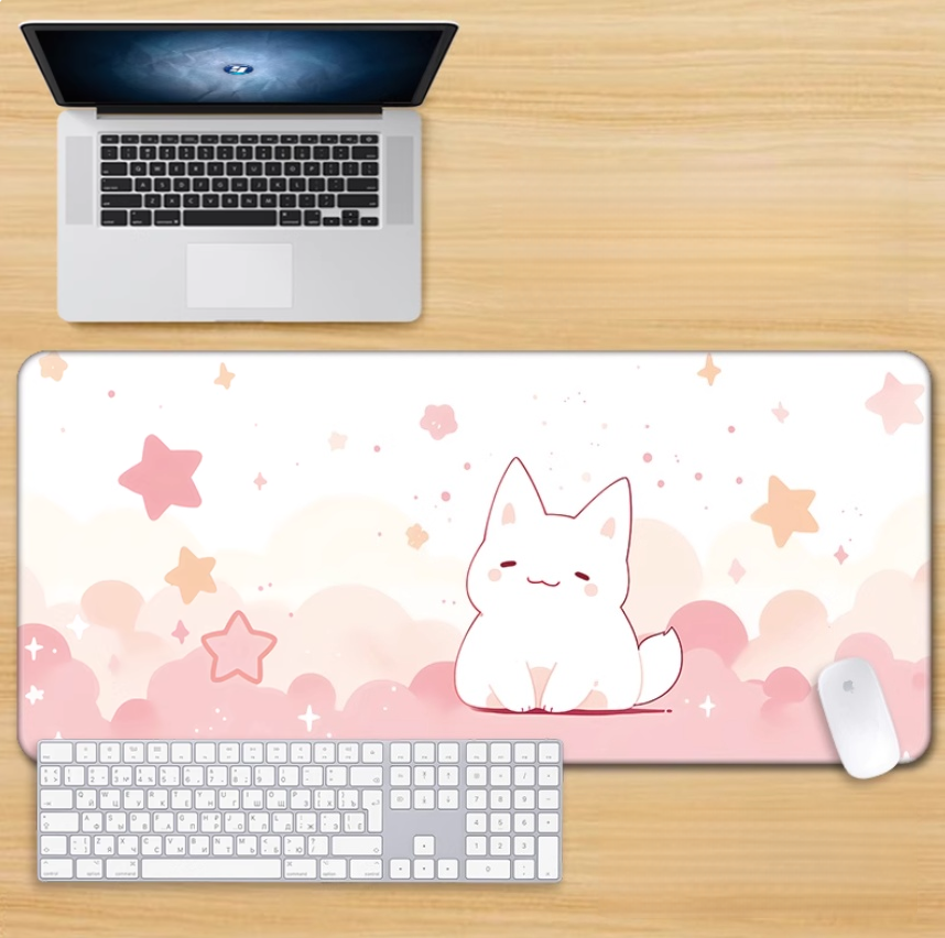 Gamelife Cute pink kitten Mouse Pad-Contains 15 items