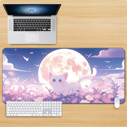 Gamelife Cute pink kitten Mouse Pad-Contains 15 items