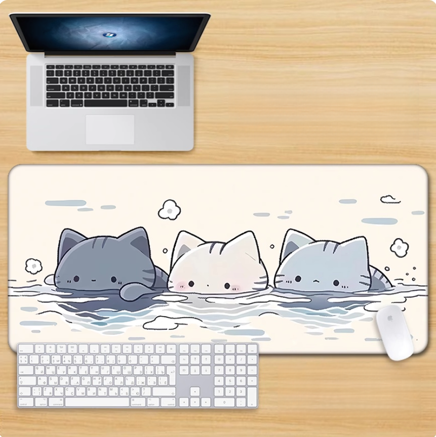 Gamelife Cute pink kitten Mouse Pad-Contains 15 items