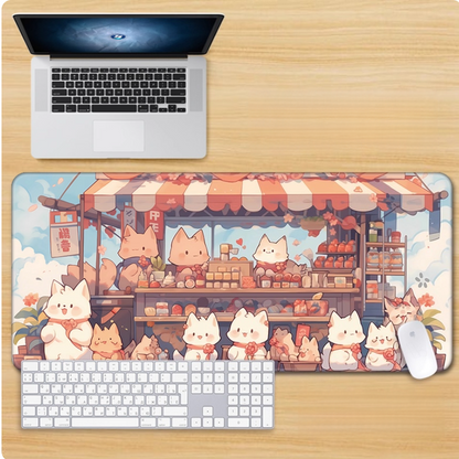 Gamelife Cute pink kitten Mouse Pad-Contains 15 items