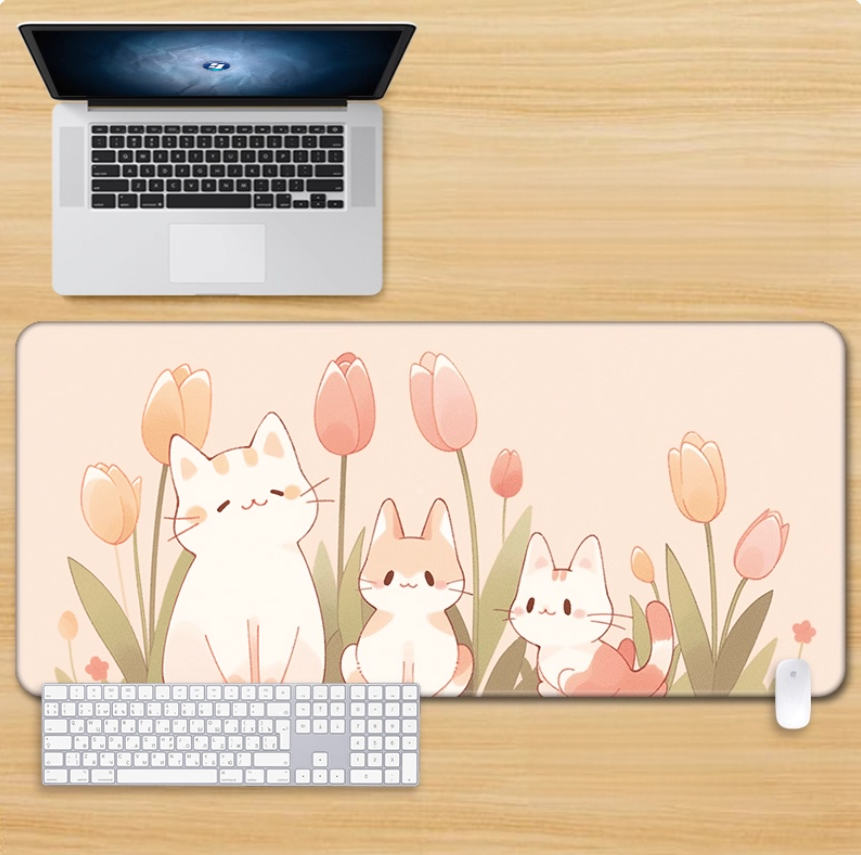 Gamelife Cute pink kitten Mouse Pad-Contains 15 items