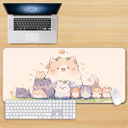 Gamelife Cute pink kitten Mouse Pad-Contains 15 items