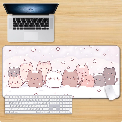 Gamelife Cute pink kitten Mouse Pad-Contains 15 items