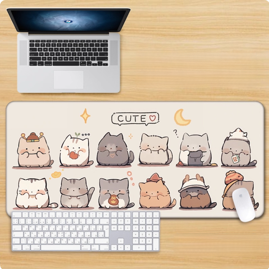 Gamelife Cute pink kitten Mouse Pad-Contains 15 items