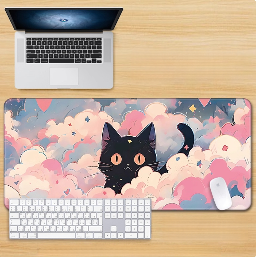 Gamelife Cute pink kitten Mouse Pad-Contains 15 items