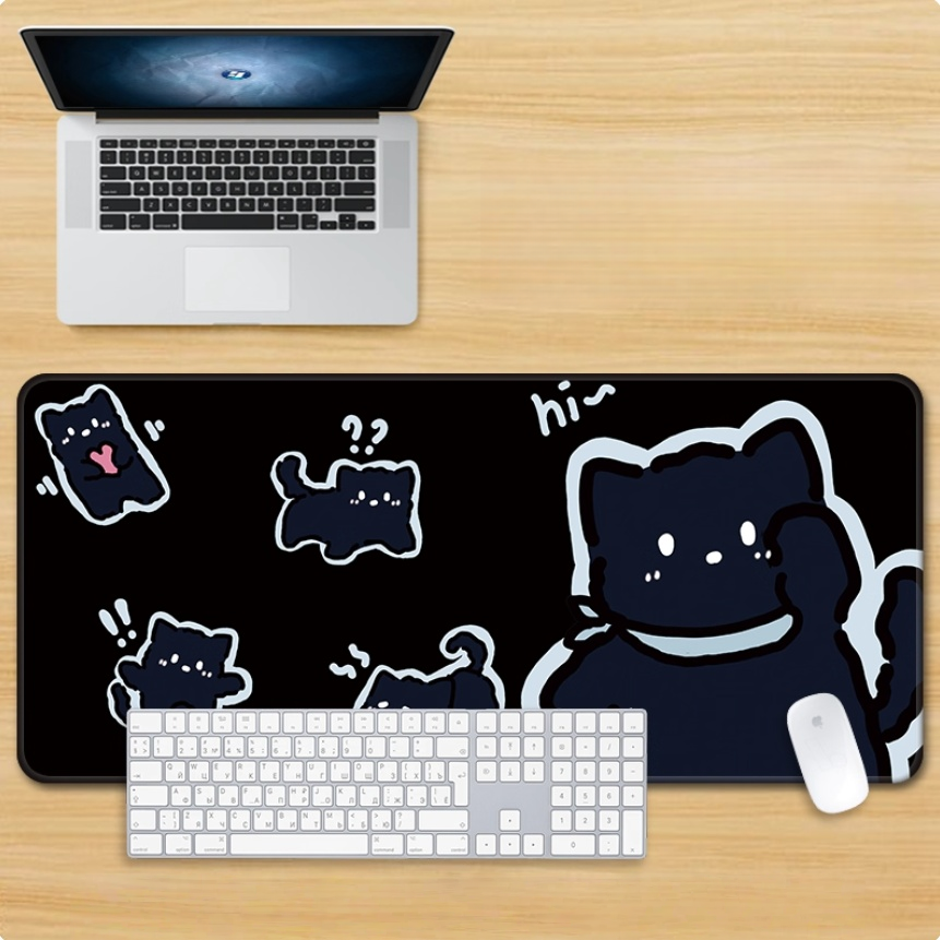 Gamelife Black kitten Mouse Pad-Contains 15 items
